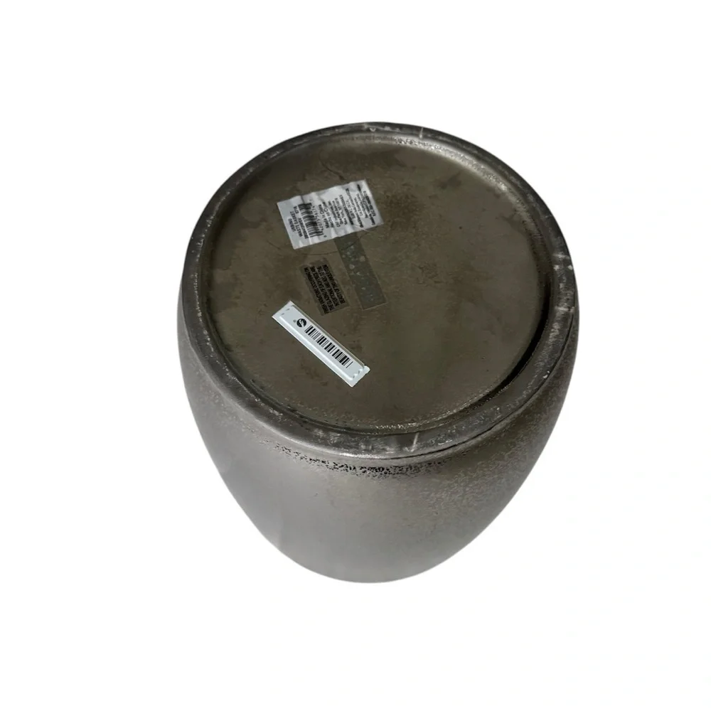 Silver Textured Vase